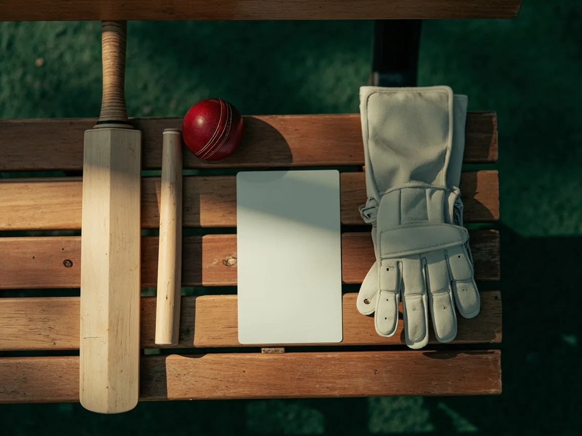 A coach holding the impact-player card on the boundary